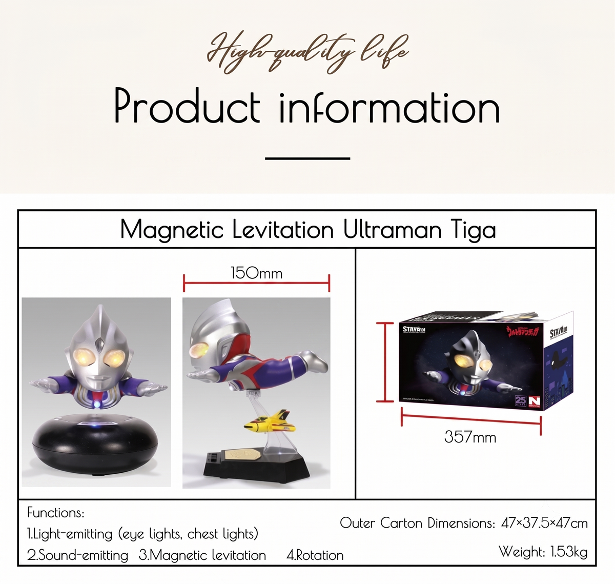 Floating 360° Superhero Collectible