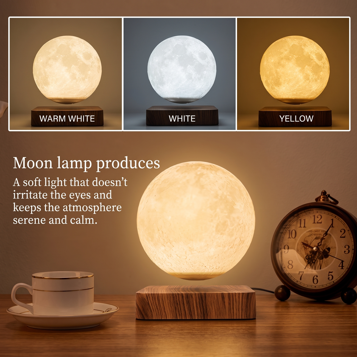 Floating 360° Moon Light