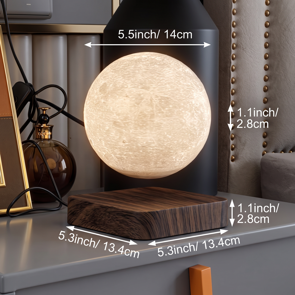 Floating 360° Moon Light